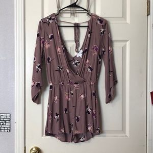 Mauve Floral Romper
